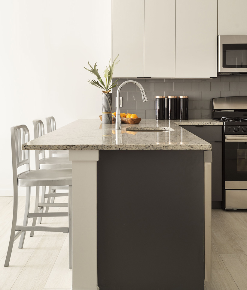 luxury kitchen island in jersey city